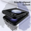 image:imageJETech Matte Case for Samsung Galaxy Z Flip 5 Black  MilitaryGrade Protection Frosted Matte Back AntiFingerprint Finish Shockproof DesignBlack