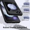 image:imageJETech Matte Case for Samsung Galaxy Z Flip 5 Black  MilitaryGrade Protection Frosted Matte Back AntiFingerprint Finish Shockproof DesignBlack
