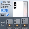 image:imageJETech Privacy Screen Protector for Samsung Galaxy S23 Plus 22 Pack  with Camera Lens Protector AntiSpy 9H Tempered Glass Fingerprint ID CompatibleGalaxy S26