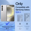 image:imageJETech Privacy Screen Protector for Samsung Galaxy S24 2Pack  AntiSpy Privacy Protection Tempered Glass Fingerprint ID CompatibleGalaxy S24 Plus