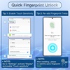 image:imageJETech Privacy Screen Protector for Samsung Galaxy S24 2Pack  AntiSpy Privacy Protection Tempered Glass Fingerprint ID CompatibleGalaxy S25 Ultra