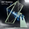 image:imageJETech Rotating Case Cover for Galaxy Tab S10 LiteS10 FES9 FES9 Black  360 Rotation Stand Clear Back Design Auto WakeSleep S Pen Holder Full ProtectionMint