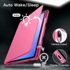 image:imageJETech Rotating Case Cover for Galaxy Tab S10 LiteS10 FES9 FES9 Black  360 Rotation Stand Clear Back Design Auto WakeSleep S Pen Holder Full ProtectionPink