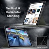 image:imageJETech Rotating Case Cover for Galaxy Tab S10 LiteS10 FES9 FES9 Black  360 Rotation Stand Clear Back Design Auto WakeSleep S Pen Holder Full ProtectionGray