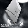 image:imageJETech Rotating Case Cover for Galaxy Tab S10 LiteS10 FES9 FES9 Black  360 Rotation Stand Clear Back Design Auto WakeSleep S Pen Holder Full ProtectionSilver