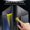 image:imageJETech Rotating Case Cover for Galaxy Tab S10 LiteS10 FES9 FES9 Black  360 Rotation Stand Clear Back Design Auto WakeSleep S Pen Holder Full ProtectionGray