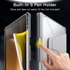 image:imageJETech Rotating Case Cover for Galaxy Tab S10 LiteS10 FES9 FES9 Black  360 Rotation Stand Clear Back Design Auto WakeSleep S Pen Holder Full ProtectionSilver