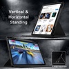 image:imageJETech Rotating Case Cover for Galaxy Tab S10 LiteS10 FES9 FES9 Black  360 Rotation Stand Clear Back Design Auto WakeSleep S Pen Holder Full ProtectionBlack