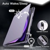 image:imageJETech Rotating Case Cover for Galaxy Tab S10 LiteS10 FES9 FES9 Black  360 Rotation Stand Clear Back Design Auto WakeSleep S Pen Holder Full ProtectionLavender