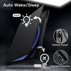 image:imageJETech Rotating Case Cover for Galaxy Tab S10 LiteS10 FES9 FES9 Black  360 Rotation Stand Clear Back Design Auto WakeSleep S Pen Holder Full ProtectionBlack