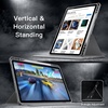 image:imageJETech Rotating Case Cover for Galaxy Tab S10 LiteS10 FES9 FES9 Black  360 Rotation Stand Clear Back Design Auto WakeSleep S Pen Holder Full ProtectionSilver
