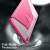image:imageJETech Rotating Case Cover for Galaxy Tab S10 LiteS10 FES9 FES9 Black  360 Rotation Stand Clear Back Design Auto WakeSleep S Pen Holder Full ProtectionPink