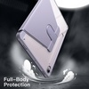 image:imageJETech Rotating Case Cover for Galaxy Tab S10 LiteS10 FES9 FES9 Black  360 Rotation Stand Clear Back Design Auto WakeSleep S Pen Holder Full ProtectionLavender
