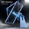 image:imageJETech Rotating Case Cover for Galaxy Tab S10 LiteS10 FES9 FES9 Black  360 Rotation Stand Clear Back Design Auto WakeSleep S Pen Holder Full ProtectionBlue