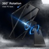 image:imageJETech Rotating Case Cover for Galaxy Tab S10S9 FES9 124 Black  For 20242023 Model 360 Rotation Stand Clear Back Design Auto WakeSleep S Pen Holder Full ProtectionBlack
