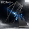 image:imageJETech Rotating Case Cover for Samsung Galaxy Tab A11 Plus Black  360 Rotation Stand Clear Back Design Auto WakeSleep Full ProtectionBlack