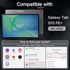 image:imageJETech Rotating Case Cover for Samsung Galaxy Tab S11 Ultra Black  360 Rotation Stand Clear Back Design Auto WakeSleep S Pen Holder Full ProtectionBlack