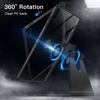 image:imageJETech Rotating Case Cover for Samsung Galaxy Tab S11 Ultra Black  360 Rotation Stand Clear Back Design Auto WakeSleep S Pen Holder Full ProtectionBlack