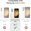 image:imageJETech Screen Protector for Galaxy S23 Plus 22 Pack  with Camera Lens Protector HD Clear Tempered Glass Fingerprint ID Compatible AntiScratch ProtectionGalaxy S23