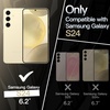image:imageJETech Slim Case for Samsung Galaxy S24 Black  Camera Lens Protection Soft TPU Design Matte Finish Shockproof ProtectionAmber Yellow