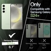 image:imageJETech Slim Case for Samsung Galaxy S24 Black  Camera Lens Protection Soft TPU Design Matte Finish Shockproof ProtectionJade Green