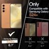 image:imageJETech Slim Case for Samsung Galaxy S24 Black  Camera Lens Protection Soft TPU Design Matte Finish Shockproof ProtectionSandstone Orange