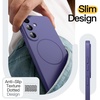 image:imageJETech Slim Case for Samsung Galaxy S25 Black  Camera Lens Protection Soft TPU Design Matte Finish Shockproof ProtectionCobalt Violet