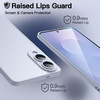 image:imageJETech Slim Case for Samsung Galaxy S25 Edge Black  Camera Lens Protection UltraThin Lightweight Design Frosted Translucent Back Minimalist StyleIcyblue