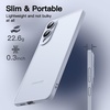 image:imageJETech Slim Case for Samsung Galaxy S25 Edge Black  Camera Lens Protection UltraThin Lightweight Design Frosted Translucent Back Minimalist StyleIcyblue