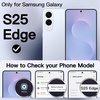 image:imageJETech Slim Case for Samsung Galaxy S25 Edge Black  Camera Lens Protection UltraThin Lightweight Design Frosted Translucent Back Minimalist StyleIcyblue
