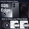 image:imageJETech Slim Case for Samsung Galaxy S25 Edge Black  Camera Lens Protection UltraThin Lightweight Design Frosted Translucent Back Minimalist StyleStorm Blue