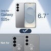 image:imageJETech Ultra Slim Case for Samsung Galaxy S25 Black  Camera Lens Protection Lightweight Matte Finish Minimalist Hard PP Material Cover Supports Wireless ChargingSilver Shadow