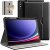 image:imageJETech Business Case Cover for Galaxy Tab S10 PlusS9 Plus 124 Black  PU Leather Design S Pen Holder amp Pocket MultiAngle ViewingBlack