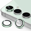 image:imageJETech Camera Lens Protector for Samsung Galaxy S24 FE Black 1 Set  9H Tempered Glass Metal Individual Ring Cover HD ClearMint Green
