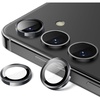 image:imageJETech Camera Lens Protector for Samsung Galaxy S24 Onyx Black 1 Set  9H Tempered Glass Metal Individual Ring Cover HD ClearOnyx Black