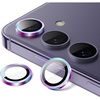 image:imageJETech Camera Lens Protector for Samsung Galaxy S24 Plus Onyx Black 1 Set  9H Tempered Glass Metal Individual Ring Cover HD ClearColorful