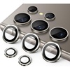image:imageJETech Camera Lens Protector for Samsung Galaxy S24 Ultra Black 1 Set  9H Tempered Glass Metal Individual Ring Cover HD ClearTitanium Gray