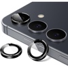 image:imageJETech Camera Lens Protector for Samsung Galaxy S25 FE Black 1 Set  9H Tempered Glass Metal Individual Ring Cover HD ClearBlack