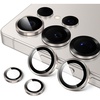 image:imageJETech Camera Lens Protector for Samsung Galaxy S25 Ultra Black 1 Set  9H Tempered Glass Metal Individual Ring Cover HD ClearTitanium Gray