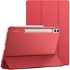 image:imageJETech Case Cover for Galaxy Tab S10 PlusS9 Plus 124 Black  Slim Translucent Back Design TriFold Stand Support S Pen Charging Auto WakeSleep Lightweight Shockproof ProtectionRed