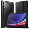 image:imageJETech Case Cover for Galaxy Tab S10 UltraS9 Ultra 146 Graphite Black  Clear Transparent Back S Pen Holder Slim Shockproof Protection TriFold Stand Auto WakeSleepGraphite Black