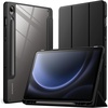 image:imageJETech Case Cover for Samsung Galaxy Tab S10 LiteS10 FES9 FE 109 Black  Clear Transparent Back S Pen Holder Slim Shockproof Protection TriFold Stand Auto WakeSleepBlack