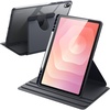 image:imageJETech Rotating Case Cover for Samsung Galaxy Tab S11 Black  360 Rotation Stand Clear Back Design Auto WakeSleep S Pen Holder Full ProtectionGrey