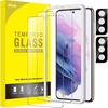 image:imageJETech Screen Protector for Galaxy S23 Plus 22 Pack  with Camera Lens Protector HD Clear Tempered Glass Fingerprint ID Compatible AntiScratch ProtectionGalaxy S21