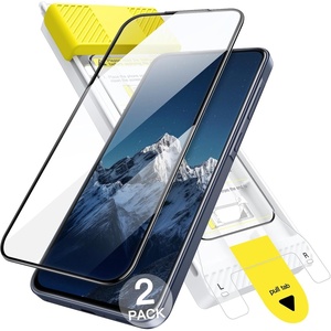 image:imageJETech 3D 9H Screen Protector for Samsung Galaxy A57 2Pack  Full Coverage Tempered Glass AntiFingerprint AutoAlign Installation CaseFriendlyGalaxy A57