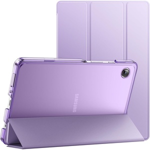 image:imageJETech Case Cover for Samsung Galaxy Tab A11A9 87 20252023 Black  Slim Translucent Back Design TriFold Stand Lightweight Shockproof ProtectionLight Purple