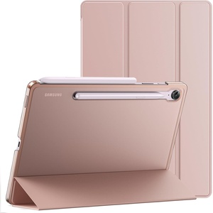 image:imageJETech Case Cover for Samsung Galaxy Tab S10 LiteS10 FES9 FE 109 Black  Slim Translucent Back Design TriFold Stand Support S Pen Charging Auto WakeSleep Lightweight Shockproof ProtectionRose Gold