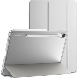 image:imageJETech Case Cover for Samsung Galaxy Tab S10 LiteS10 FES9 FE 109 Black  Slim Translucent Back Design TriFold Stand Support S Pen Charging Auto WakeSleep Lightweight Shockproof ProtectionSilver