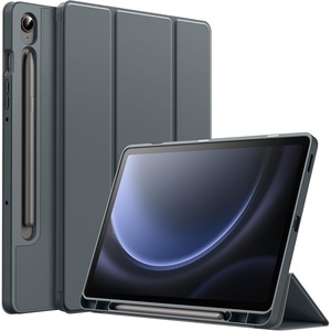 image:imageJETech Case Cover for Samsung Galaxy Tab S10 LiteS10 FES9 FE 109 Black  Soft TPU Protection S Pen Holder TriFold Stand Supports S Pen Charging Auto WakeSleep Shockproof Lightweight DesignGray