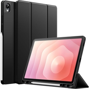 image:imageJETech Case Cover for Samsung Galaxy Tab S11 Black  Soft TPU Protection S Pen Holder TriFold Stand Supports S Pen Charging Auto WakeSleep Shockproof Lightweight DesignBlack